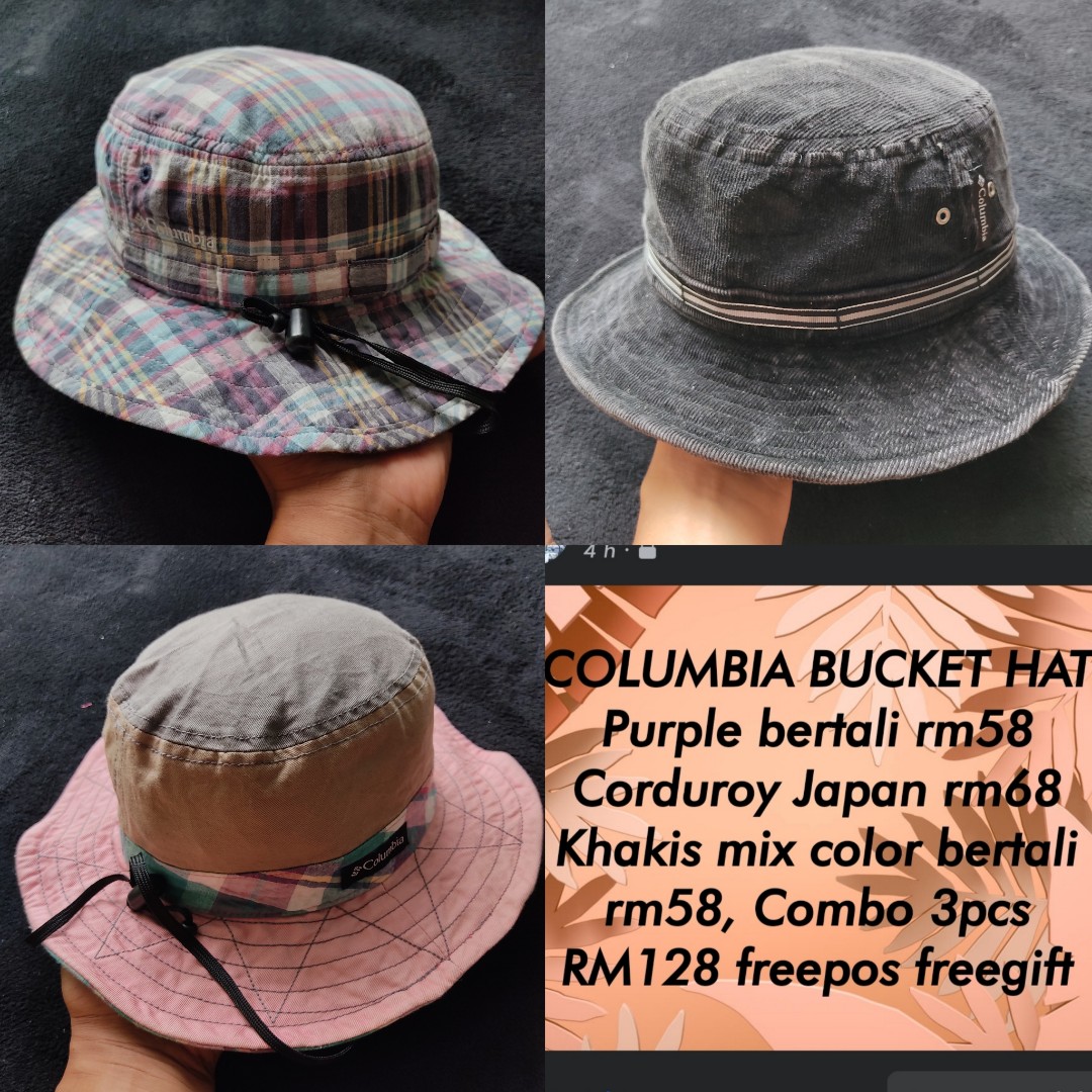 Columbia Bucket Hat, Men's Fashion, Watches & Accessories, Cap & Hats on  Carousell