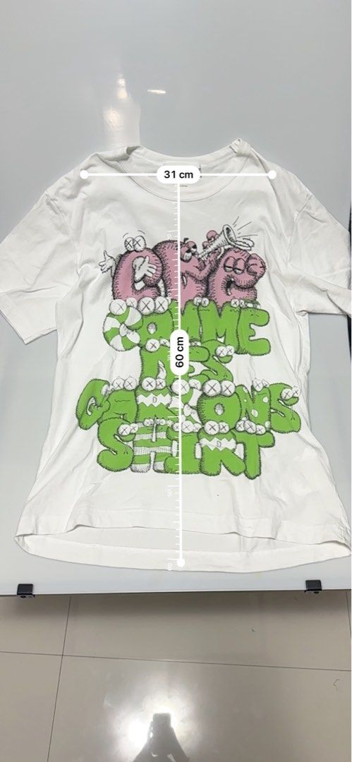Comme des Garcons x Kaws shirt Women s Fashion Tops Shirts on Carousell
