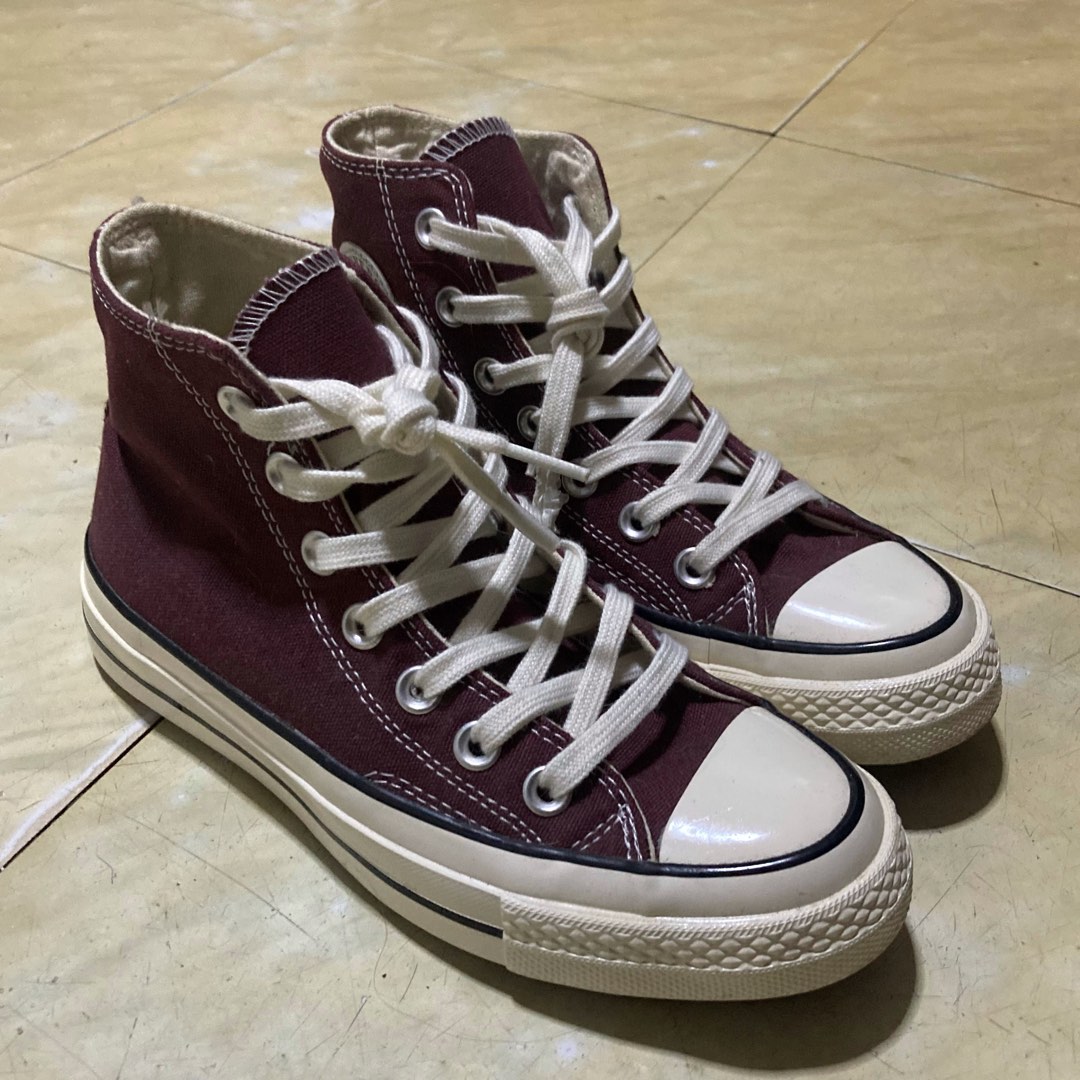 Converse Chuck 70 Vintage Canvas Wine Red Men s Fashion