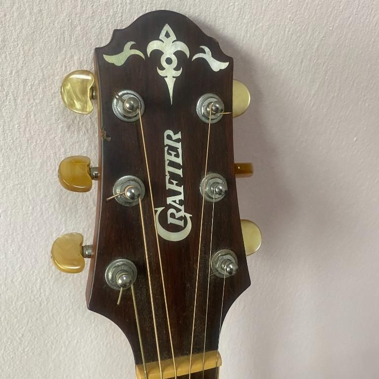 Crafter DE12/N Acoustic Guitar w/ Bag, Hobbies & Toys, Music & Media
