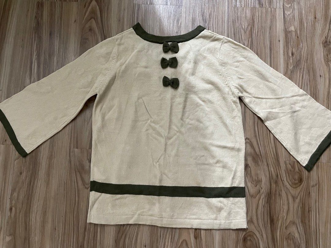 cream blouse (Category: Blouses) located in Rizal. Submitted by esquivel.declutter (Listing ID 1240854578, Image 1). Description: .