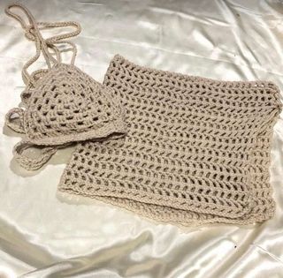 Crochet Bikini Top + Cover up