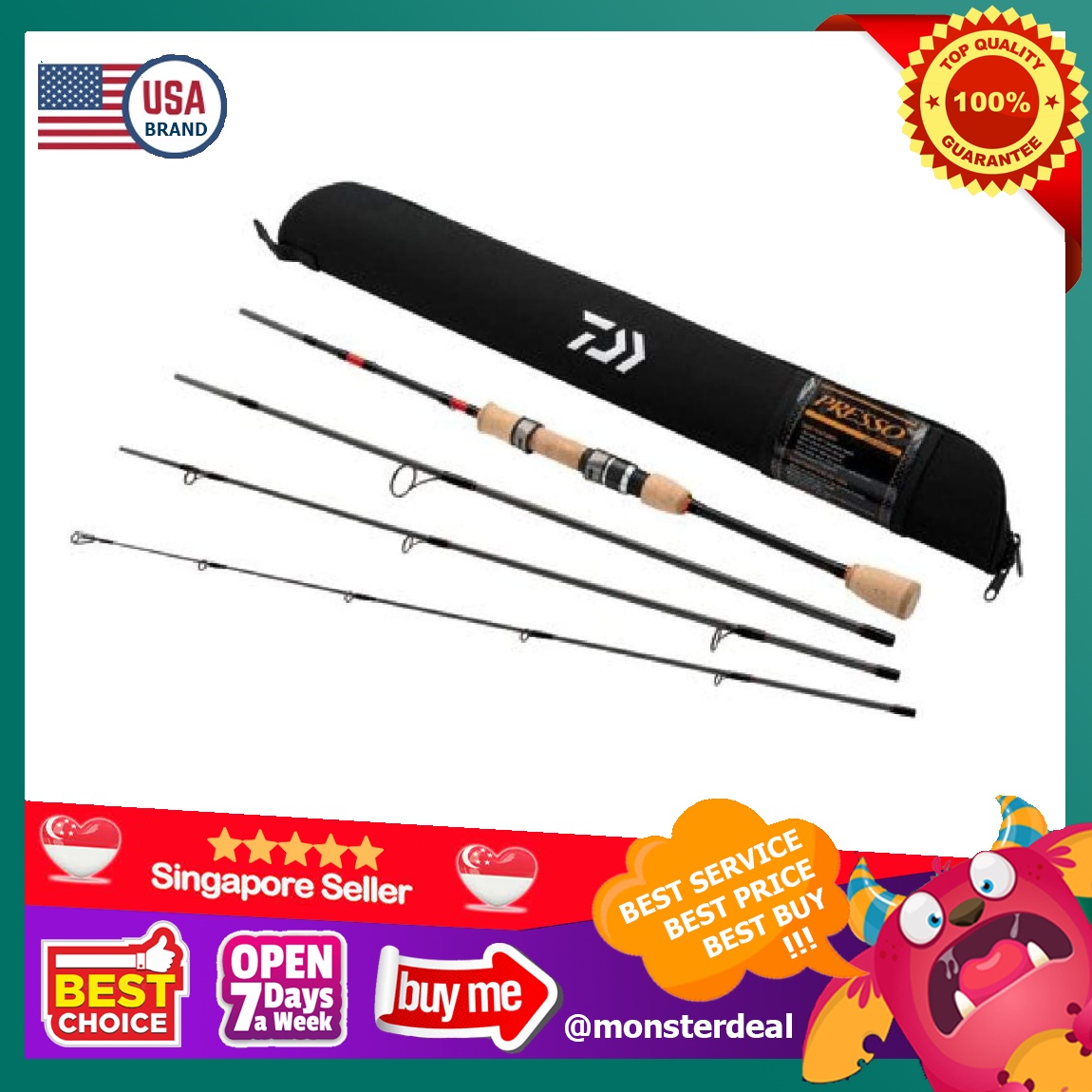 Ultralight Fishing Rod Daiwa Presso Pack Rod HOT Pack Rod Daiwa