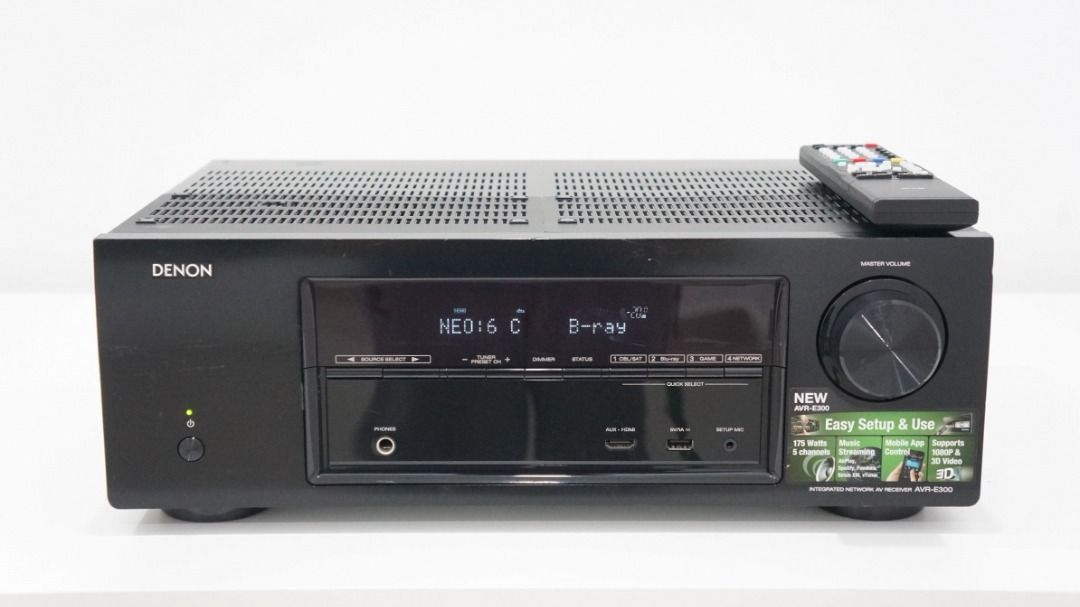 Denon AVRE300 5.1ch Integrated Network AV Receiver (with HDMI ARC