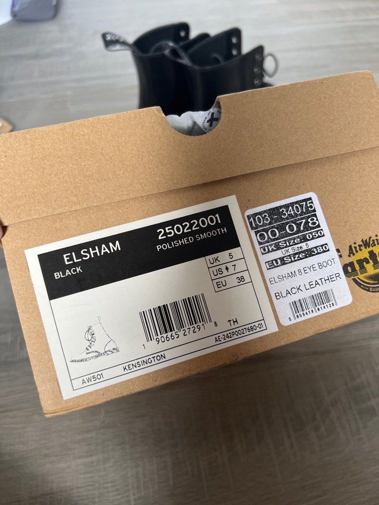 Elsham 8 eye boots cherry cheap red