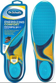 Dr. Scholl’s Comfort and Energy Massaging Gel Insoles, Men’s Size 8-14, 1 Pair