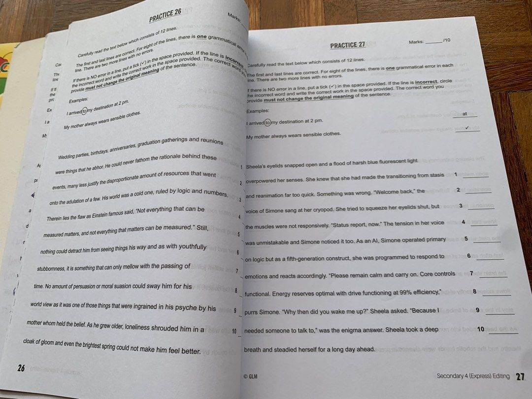 English editing exercises (O-level), Hobbies & Toys, Books & Magazines ...