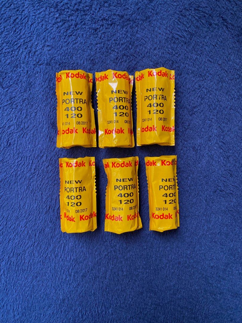 (EXP 120 AND 35MM FILM ROLLS) (Category: Cameras) located in Quezon. Submitted by rinatsky (Listing ID 1240918938, Image 3). Description: (EXP 120 AND 35MM FILM ROLLS) ALL FILMS ARE COLD-STORED PROPERLY 120MM FILM ROLLS: - new portra 160 (08/2017) 4pcs - 600 each - new portra 400 (08/2017) 6pcs - 650 each - portra 800 (06/2017) 1pc - 650 each - portra 800 (12/2004) 1pc - 600 each - tmax 100 (02/2017) 2pcs - 500 each - 400 tmy-2 iso 400 (02/2017) 