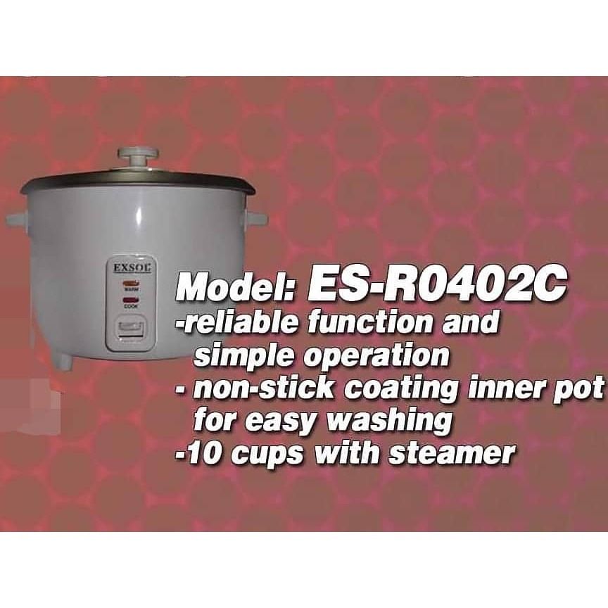 EXSOL RICE COOKER 10 CUPS, Furniture & Home Living, Kitchenware ...