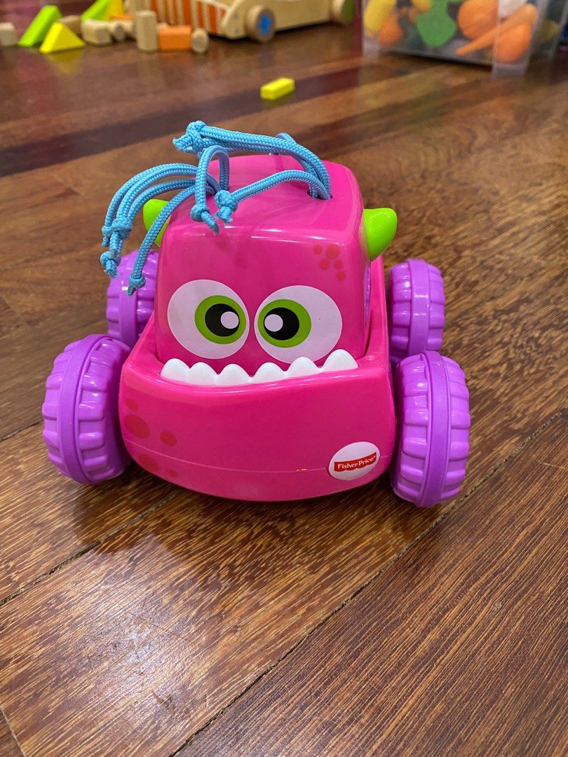 Fisher price press n go monster truck sales pink