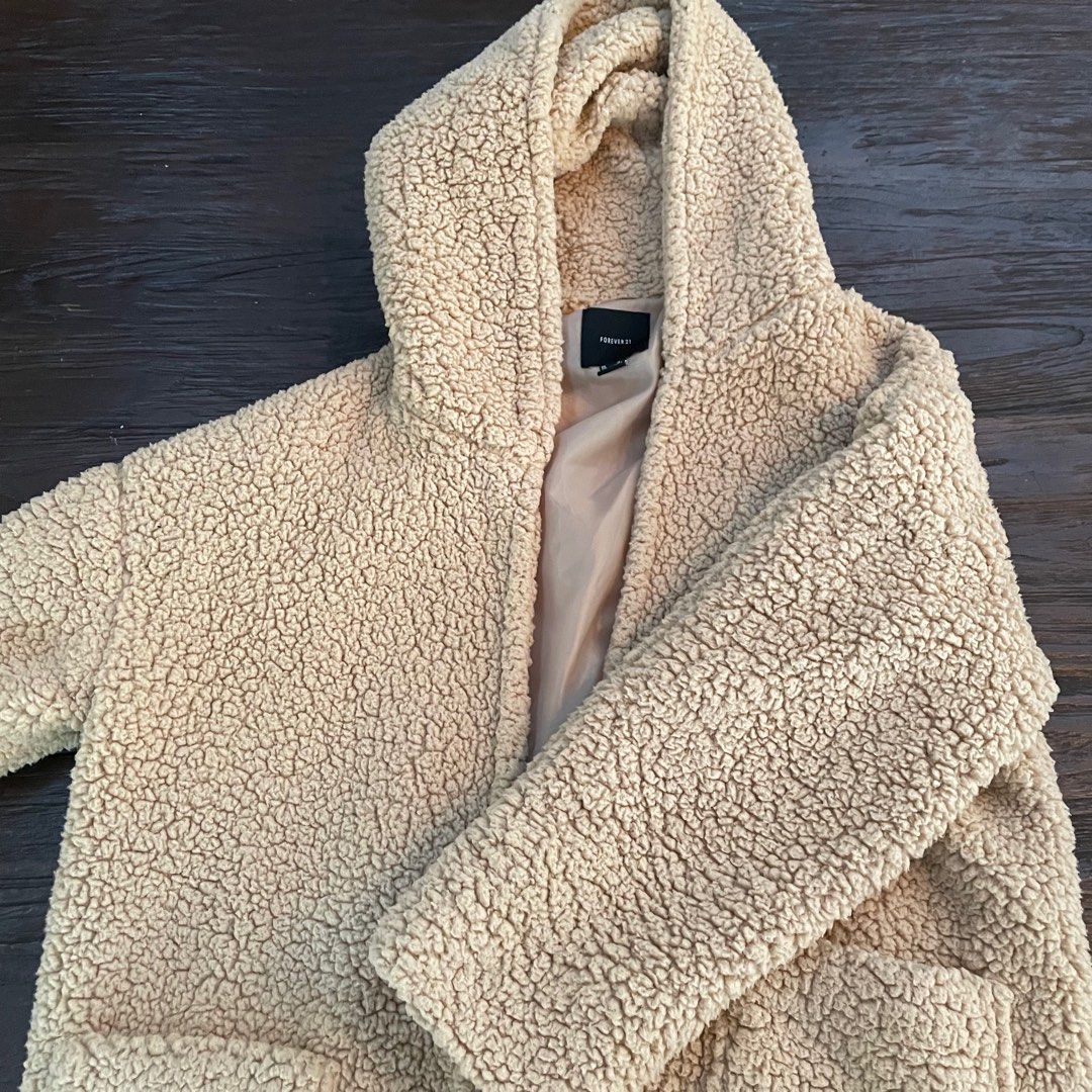 Forever 21 fluffy jacket online