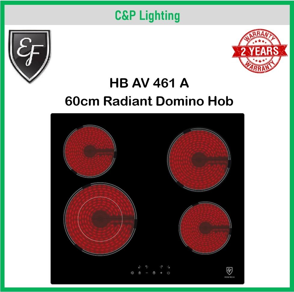 [Free Delivery] EF 60cm Radiant Domino 4 Burner Induction Cooker Hob HB