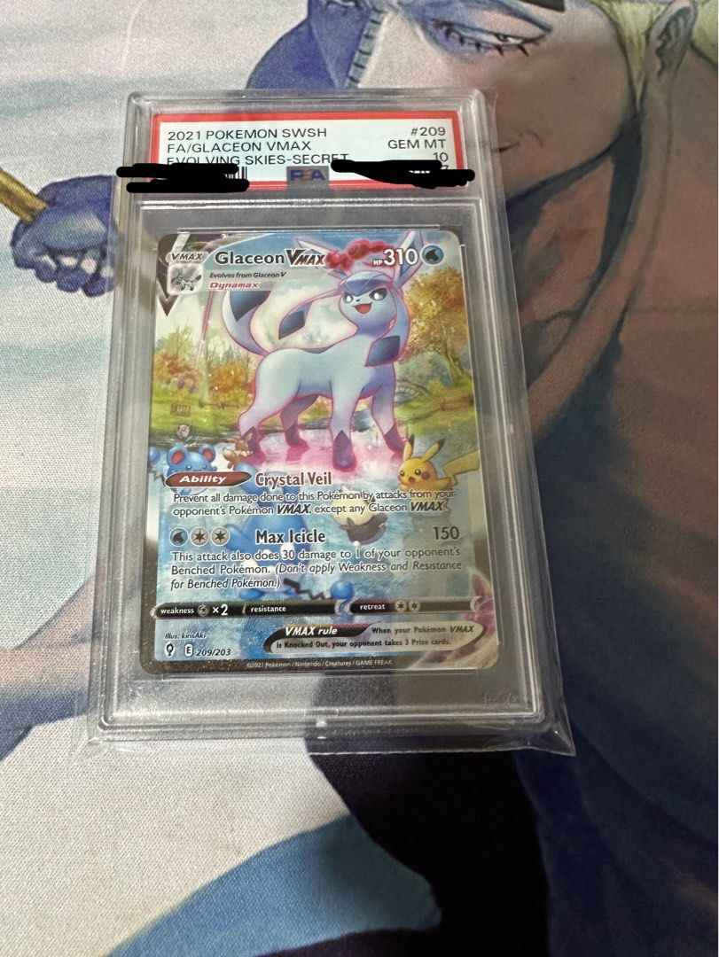 Glaceon Vmax Alternate Art PSA 10, Hobbies & Toys, Toys & Games on