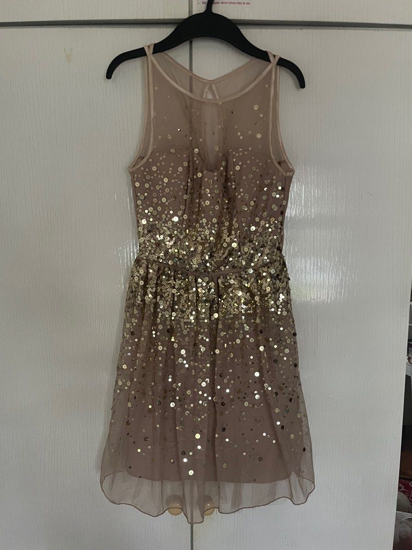 Gold sparkly on sale dress short