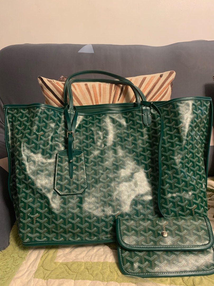 Anjou leather tote Goyard Green in Leather - 32825432