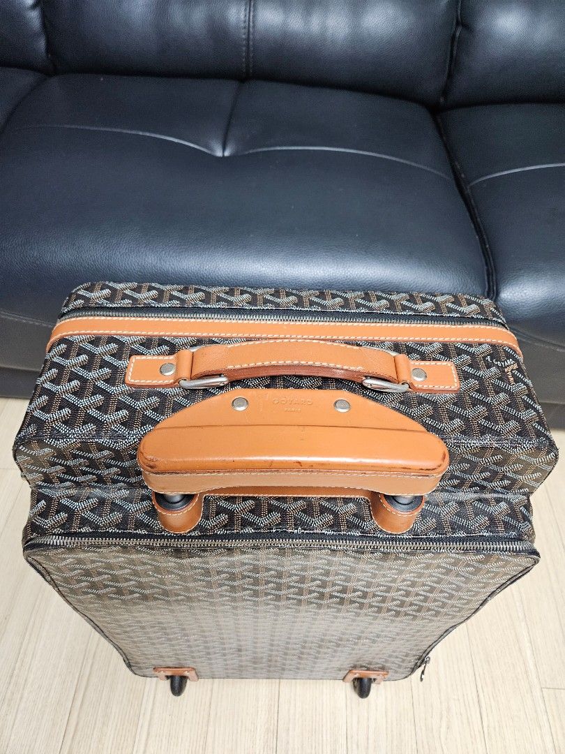 Goyard handcarry luggage camel, Luxury, Bags & Wallets on Carousell