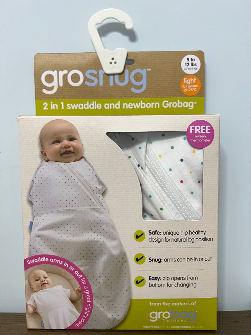 Grosnug Swaddle Gro Snug Grobag Sleeping 2 in 1 Dual Use