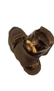 GUCCI - Leather Lug Sole Horsebit Loafer