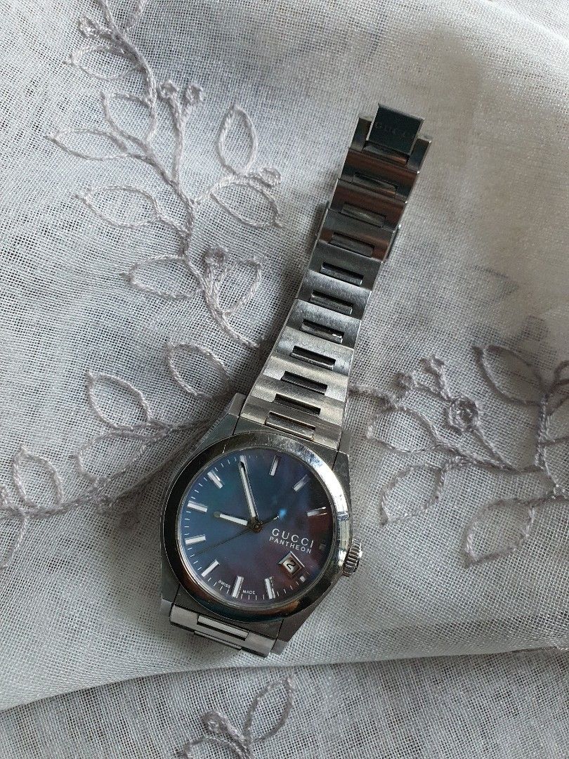 Gucci mother of pearl watch on sale