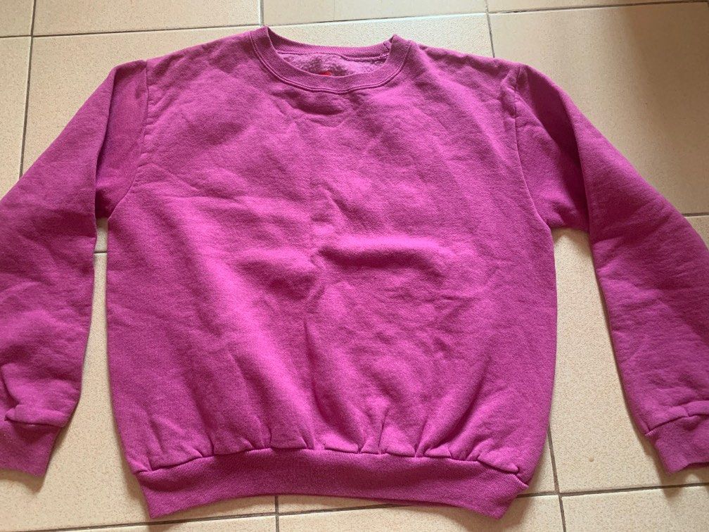 Hanes pink sweatshirt shop