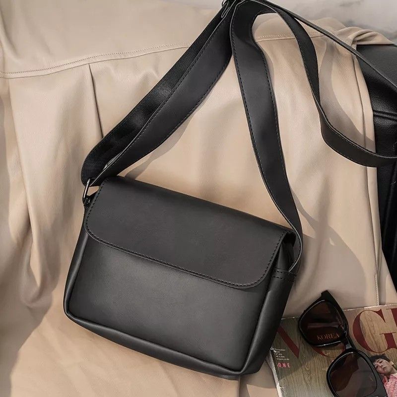 Highly quality pu leather Men women sling bag crossbody bag