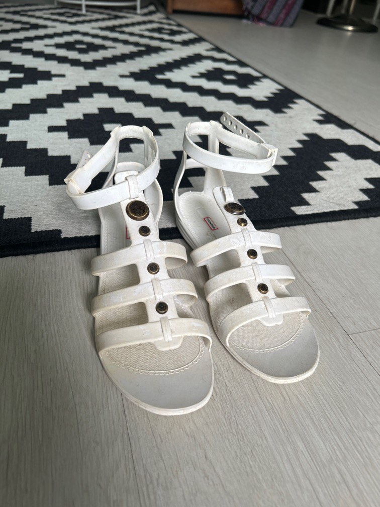 HUNTER jelly sandals AUthentic Women s Fashion Footwear