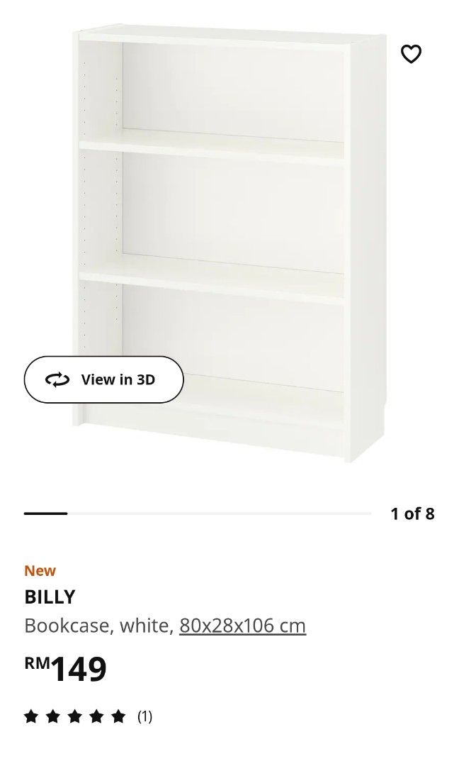 Ikea Billy Bookcase, Furniture & Home Living, Furniture, Shelves