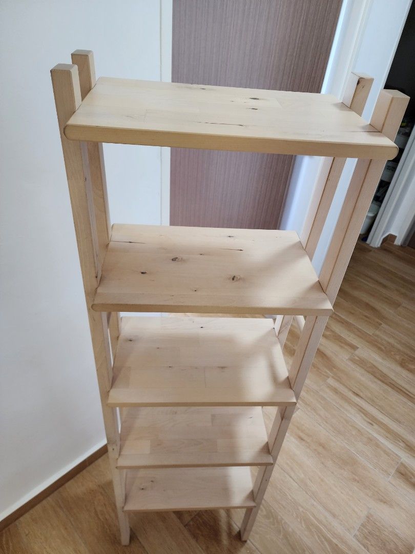 IKEA Vilto Birch Shelving Unit / Standing Ladder Wall Rack, Furniture & Home Living, Furniture