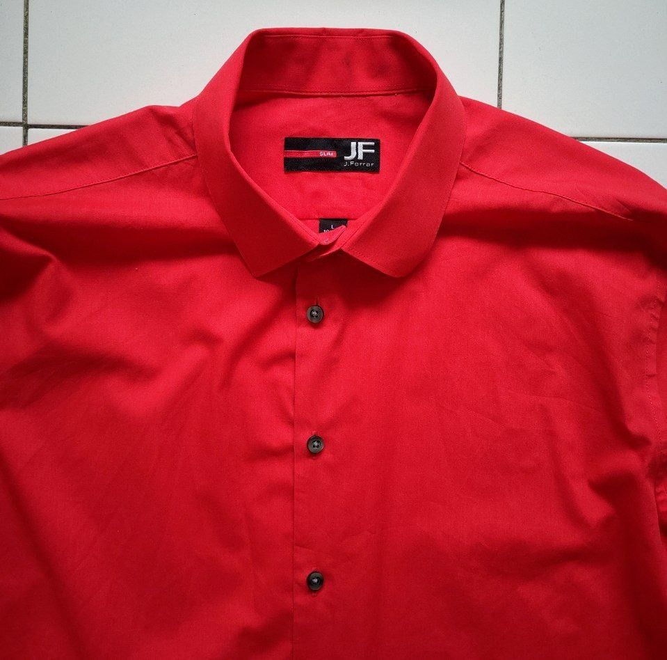 J Ferrar Red Dress Shirt Men s Fashion Tops Sets Formal