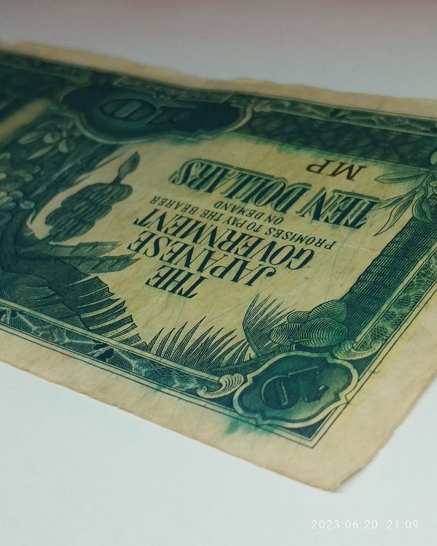 Japanese Government WWII Occupation Banknotes-Malaya, 1942-1944 ...