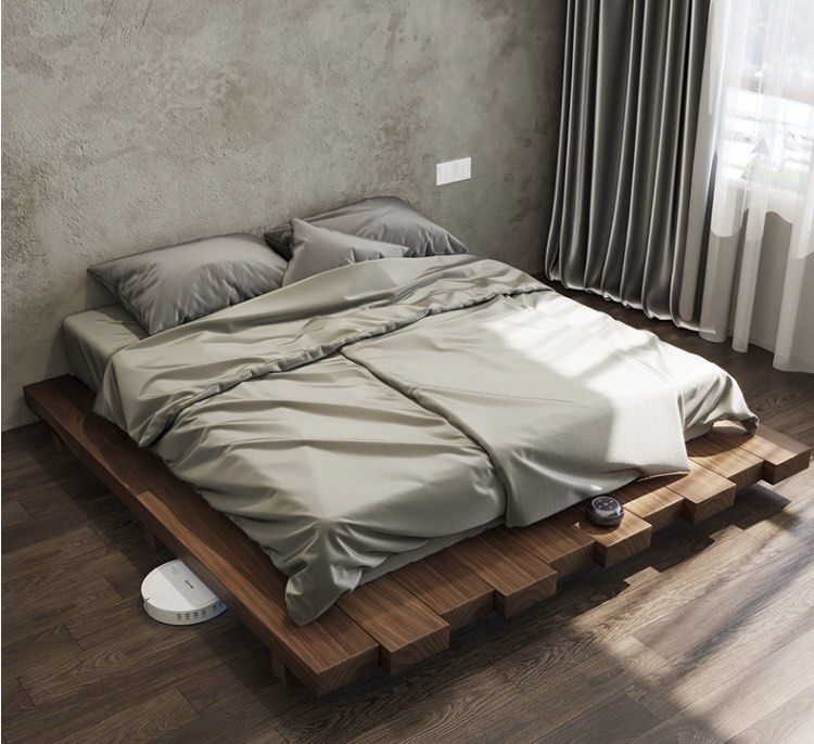 Frie Japanese Style Solid Wood Bed Support Slats For Tatami Bedroom Furniture Size Queen King Bed Frame Size 800x2000mm 800x2000mm
