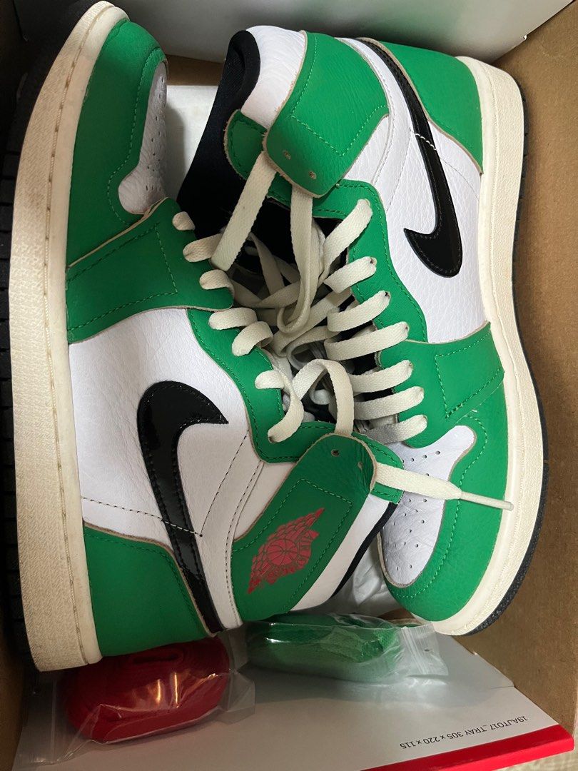 JORDAN 1 HIGH HEINEKEN LUCKY GREEN Men s Fashion Footwear Sneakers on Carousell