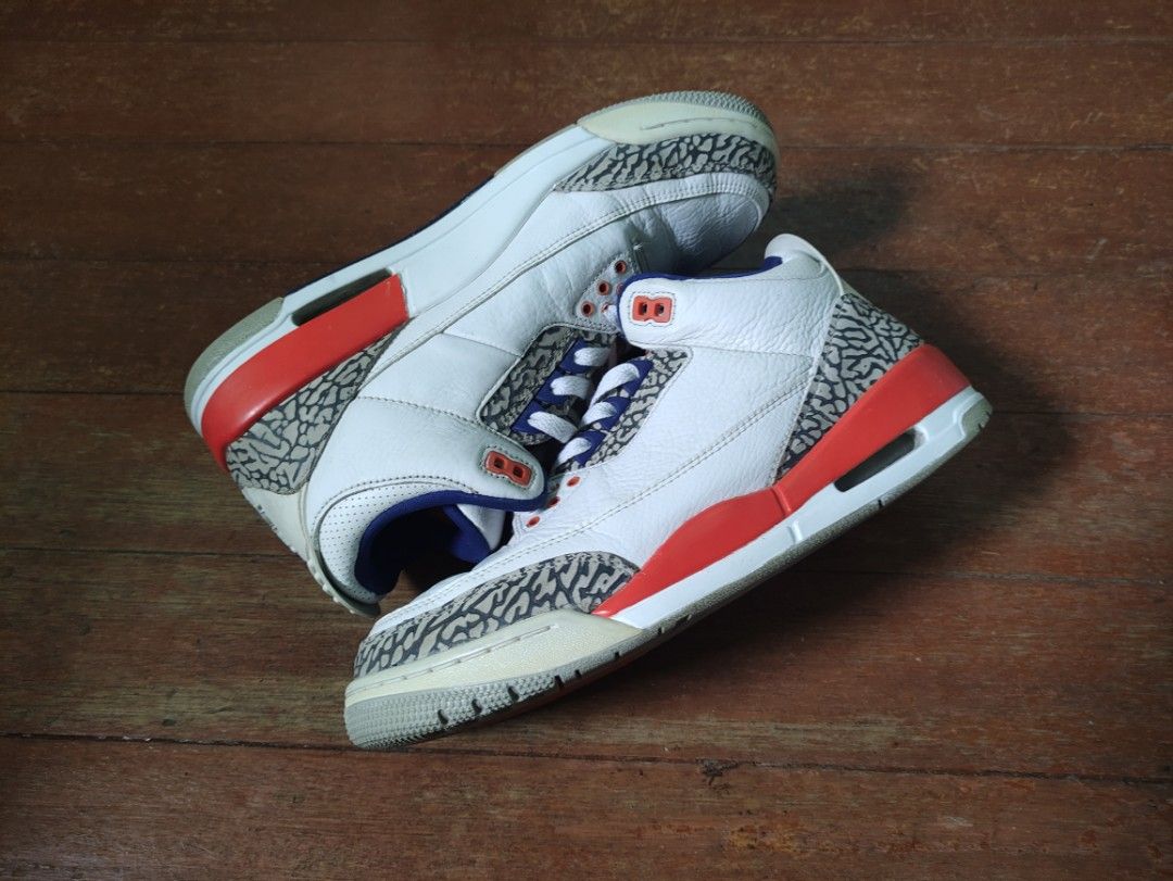 Air jordan 3 knicks on feet clearance