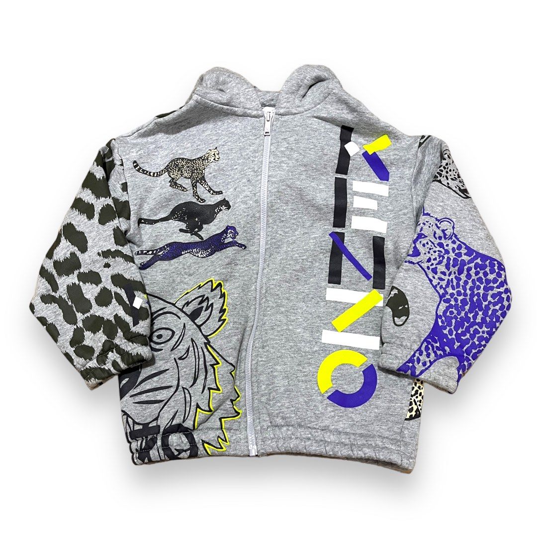 Kenzo Kids hooded fleece jacket