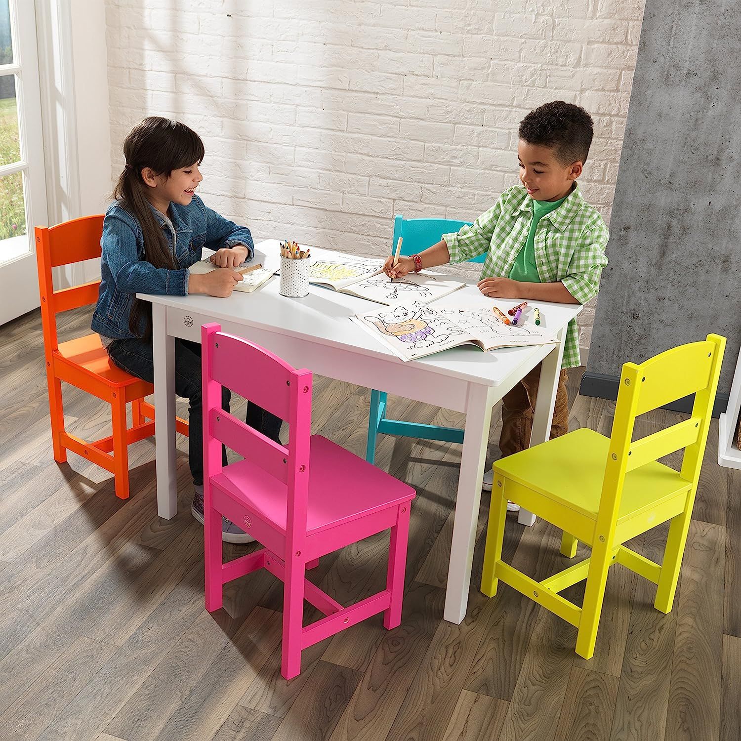 KidKraft Wooden Table and 4 Chair Set Children s Furniture