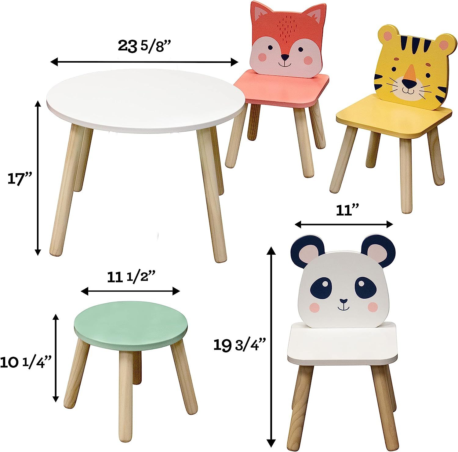 Childrens animal table and chairs online