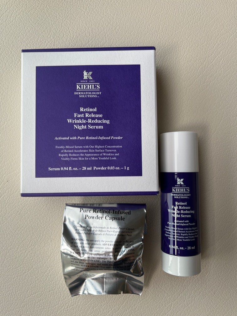 Kiehl's Retinol Fast Release Wrinkle Reducing Night Serum, Beauty