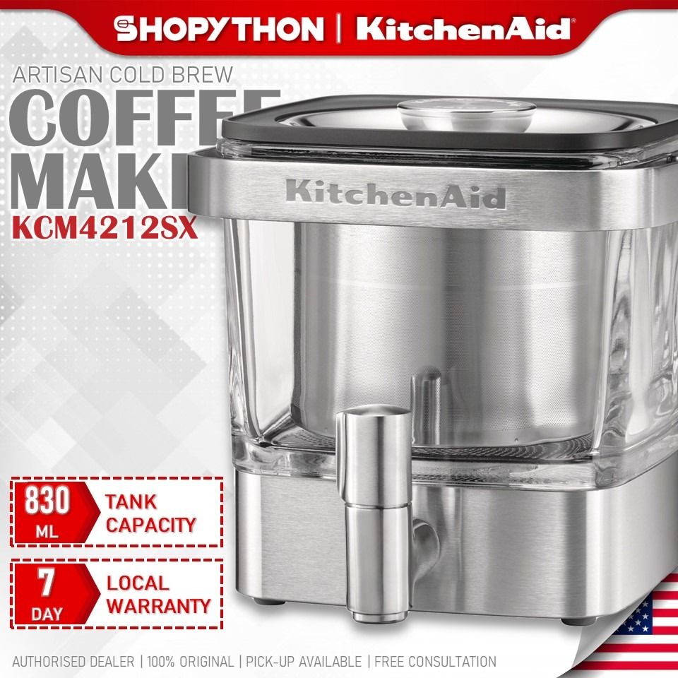 KITCHENAID Artisan Cold Brew Coffee Maker KCM4212SX (830ml) Drip Low