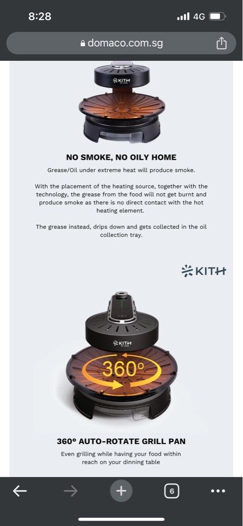 Kith by Casa Smokeless Barbecue Grill, TV & Home Appliances, Kitchen