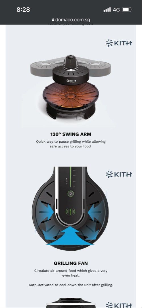 Kith by Casa Smokeless Barbecue Grill, TV & Home Appliances, Kitchen