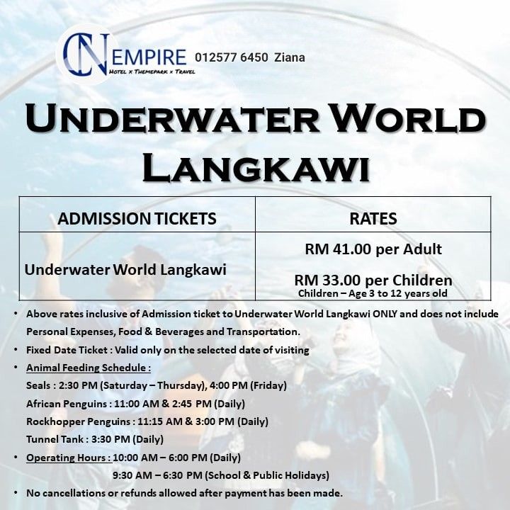 Langkawi Underwater World Ticket, Tickets  Vouchers, Local Attractions and  Transport on Carousell