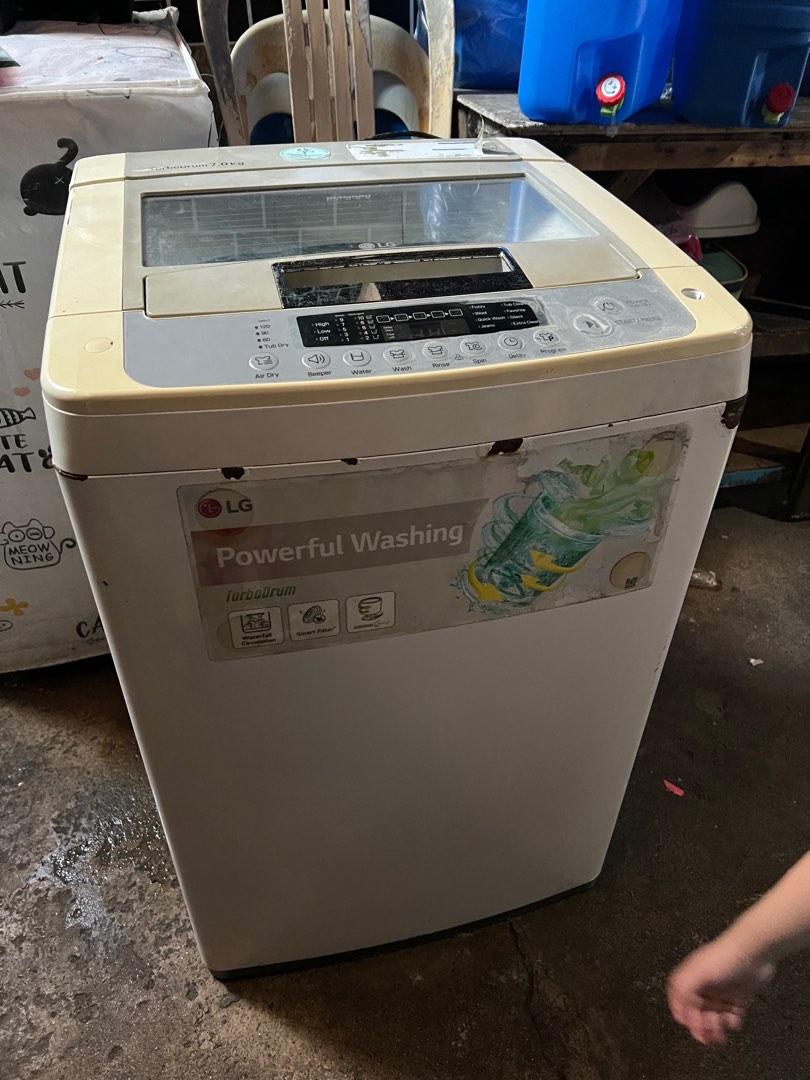 LG Automatic washing machine Turbo Drum With FREE RICECOOKER, TV & Home Appliances, Washing