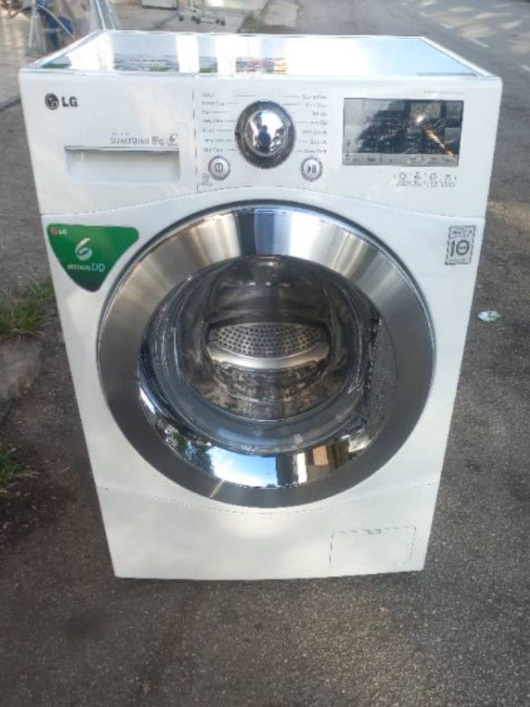LG DD inverter front load hot washer washing machine 8.0kg rm650, TV