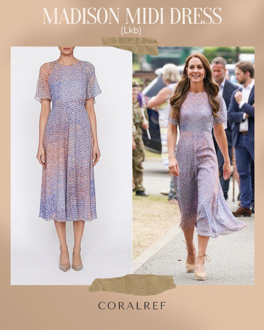 LK Bennett LKB Madison Midi Silk Dress
