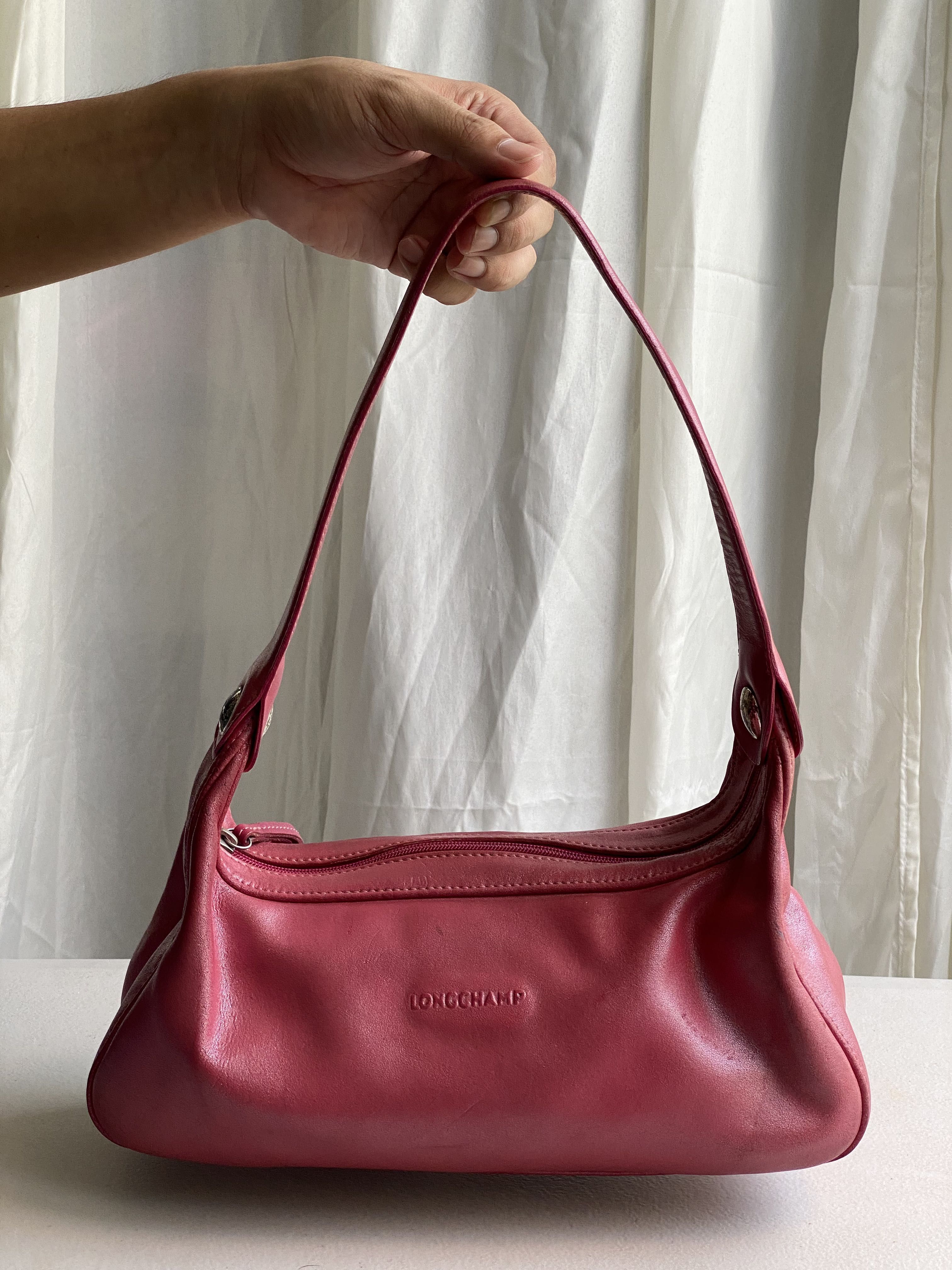 Longchamp Vintage Leather Hobo Bag