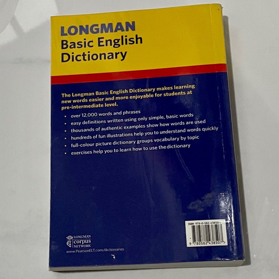 Longman Basic English Dictionary, Everything Else on Carousell