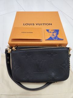 Auth Louis Vuitton Monogram Empreinte Multi Pochette Accessoires M80399  Noir
