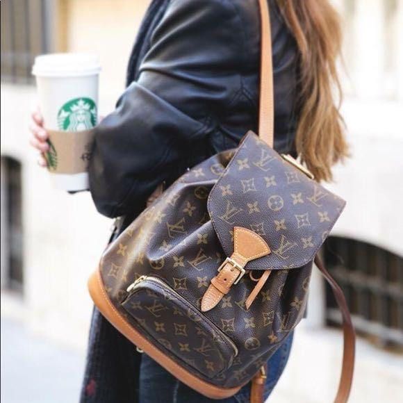 Louis Vuitton Montsouris MM backpack, Luxury, Bags & Wallets on