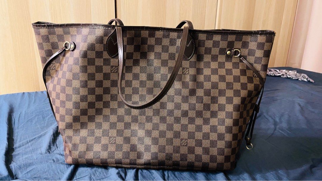 Louis Vuitton Neverfull GM Rose Ballerine Damier Azur