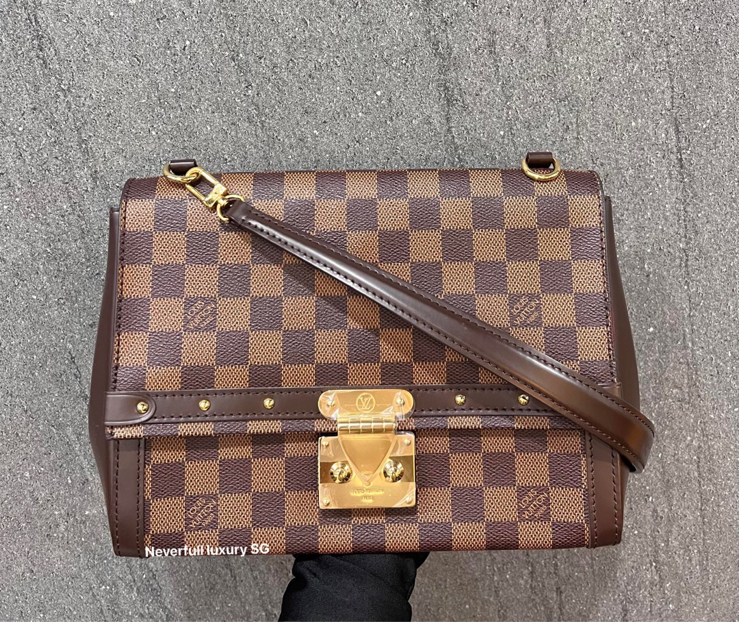 Louis Vuitton Damier Ebene Coated Canvas And Leather Venice Wallet